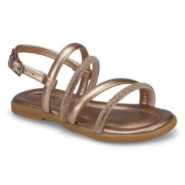 Imagem de Sandália Rasteira Feminina Infantil Brilho Strass-Feminino