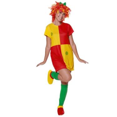 Imagem de Fantasia Emília Vestido Adulto com Meias e Peruca - Sitío do Pica Pau 