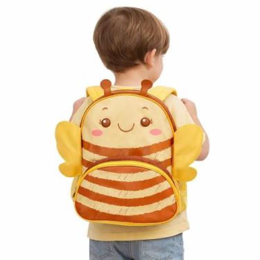 Imagem de Mochila Escolar Infantil Alça De Costas Personagem Abelha 3D - Clio Pe