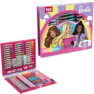 Imagem de MALETA ARTÍSTICA PINTURA DESENHO BARBIE  - 150 PCS - TRIS