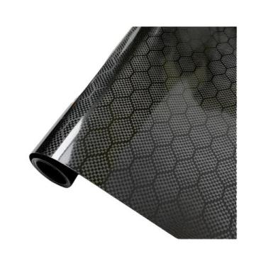 Imagem de Vinil Adesivo De Fibra De Carbono Brilhante À Prova d'Água Com Diamant