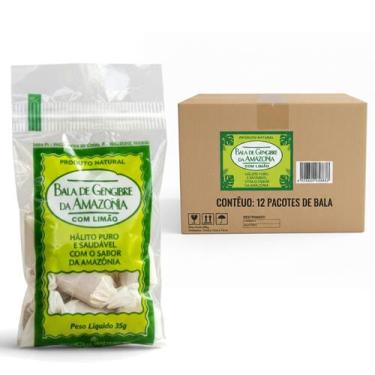 Imagem de Kit c/ 12und Bala da AMAZÔNIA de Gengibre c/ Limão 35g
