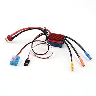Imagem de ZJchao Motor Sem Escova, Motor DC Sem Escova Controlador de Velocidade Eletrônico ESC Sem Bldc para 1/14 1/16 Controle Remoto Controlador de Velocidade Elétrico ESC de Caminhão Off Road (Preto #25)
