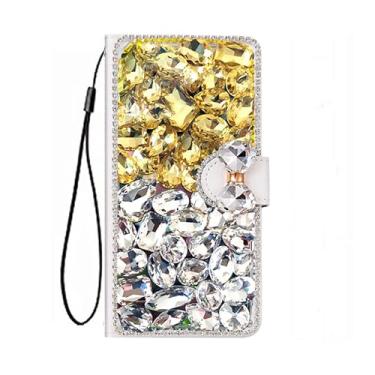 Imagem de XZDWH Capa para Samsung Galaxy A57 5G, capa protetora de couro brilhante com ranhuras para celular [suporte] [compartimentos para cartões] [fecho magnético] capa de telefone para Samsung Galaxy A57 5G