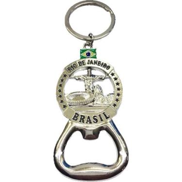 Imagem de Abridor De Garrafas Chaveiro Metal Lembrança Rio De Janeiro Souvenir -