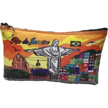 Imagem de Bolsa Necessaire Feminina material sintético Lembrança Rio De Janeiro 