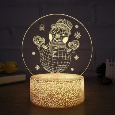 Imagem de Candeeiro de mesa Night Light Creative 3D Crack Touch LED acrílico - T