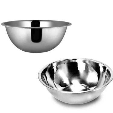 Imagem de Saladeira Inox 30Cm Lisa Ad Elegância E Praticidade - Ad Importação