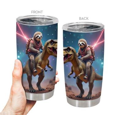 Imagem de Caneca de café Tumbler Oasisdream 600mL de aço inoxidável