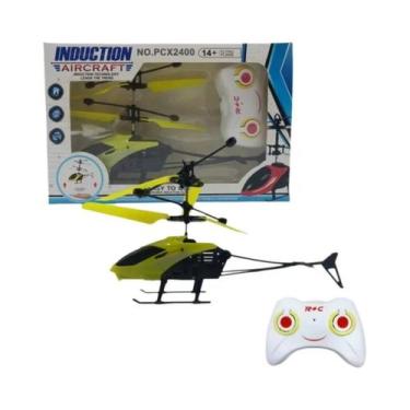 Imagem de Helicóptero RC Elétrico Com Suspensão Bidirecional E Luzes, Anti-Queda
