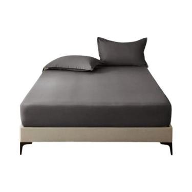 Imagem de Lençol Com Elástico Macio Para Cama De Solteiro, Casal, Queen E King S