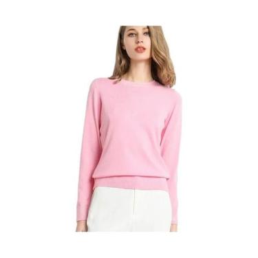 Imagem de Suéter De Lã De Cashmere Para Mulheres Em Tamanho Grande, Pullover Sli