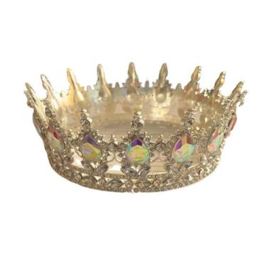 Imagem de Coroa Acessório Nacarada Casamento Debutante Strass 75116 - sm decora