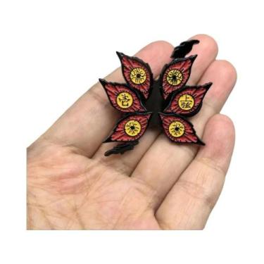 Imagem de Pin Esmaltado Demon Slayer Kimetsu No Yaiba Olhos Kokushibo - Acessóri
