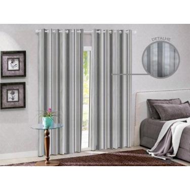Imagem de Cortina Blackout 2,80 X 2,50 Estampada Colecao Nova - Admirare, Listra
