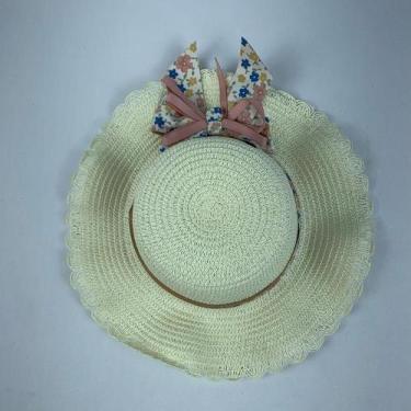 Imagem de Chapéu Infantil Menina De Palha sintética Com Laçinho Moda Verão - LF 