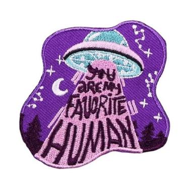 Imagem de Patch Bordado De Orangotango E Tubarão Termocolante, Patches De Animai