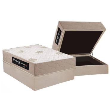 Imagem de Conjunto Box Baú Casal + Colchão Molas Inovaflex D33 Inova Plus