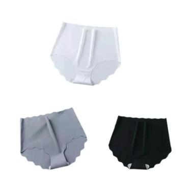 Imagem de Calcinhas Invisíveis Sem Costura Para Mulheres 3PCS Ultrafinas De Cint