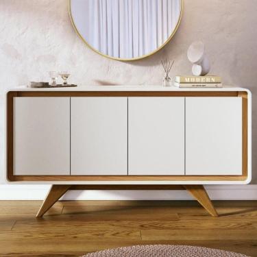 Imagem de Buffet Aparador 160cm 4 Portas Orgânico Cecy Off White Z56 - Mpozenato