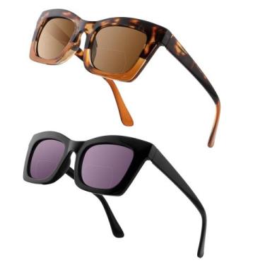 Imagem de Gafas de Lectura Bifocales HIYANJN 2 Pack UV400 1.5x