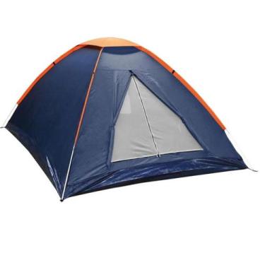 Imagem de Barraca de Camping Panda 3 Pessoas Azul Coluna Dágua de 600 mm Nautika