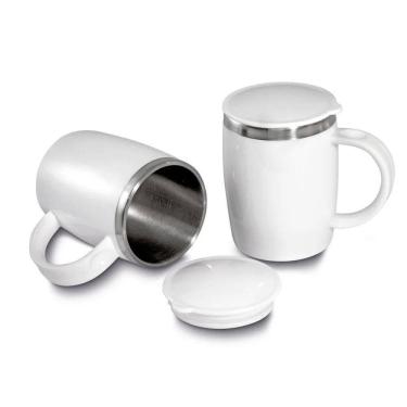 Imagem de Caneca Térmica Com Tampa Para 400ml Coffee Time