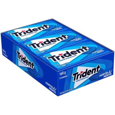 Imagem de Chiclete Trident 5s Hortelã Display com  - 21 Pacotes 8g