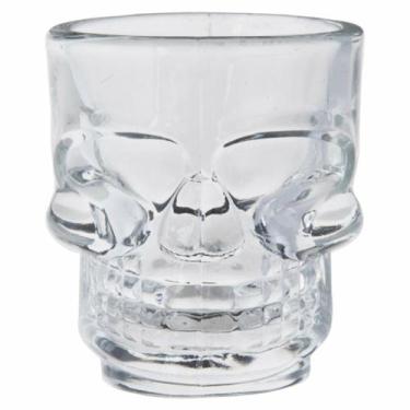 Imagem de Jogo de 6 copos Skull Mug para Shot em Vidro com forma de Caveira 50ml