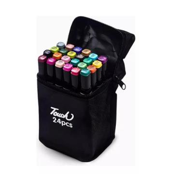 Imagem de Kit canetinha ponta dupla 24pcs - ESM