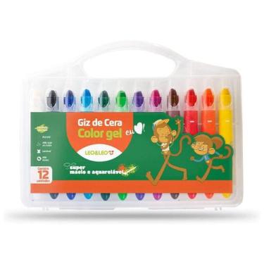Imagem de Giz de cera color gel leonora c/12 un