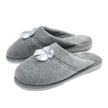 Imagem de Pantufa Plush - Chinelo de Quarto - Puff, Cinza, 35/36