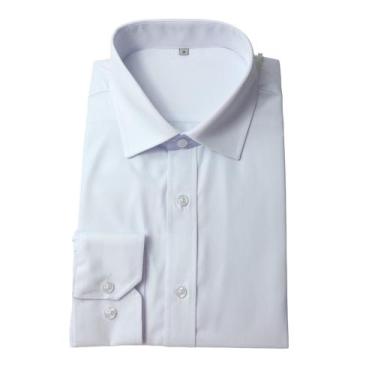 Imagem de Camisa Masculina Social QiLin Modal Não Amassa 0013, Branco, 3