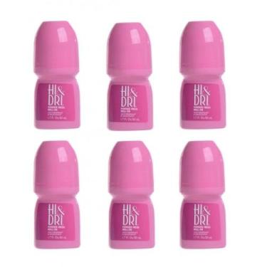 Imagem de Kit 6 Unidades Desodorante Hi & Dri Roll-On Powder Fresh 50ml - HI DRI