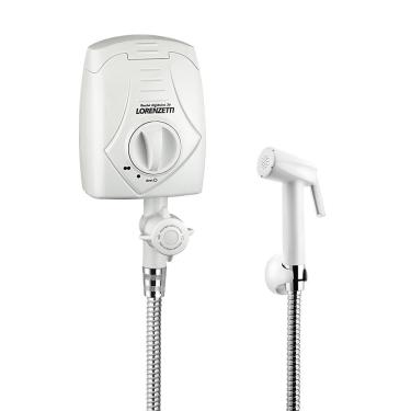 Imagem de Ducha Higiênica 3T Eletrônica 4000W Instalação de Parede com 3 Temperaturas Branco Lorenzetti 220V