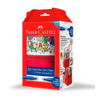 Imagem de Caneta Hidrografica Vai E Vem 50 Cores Faber-Castell