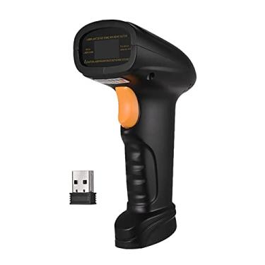 Imagem de Scanner De Código De Barras Usb,2-em-1 2.4G Barcode Scanner Sem Fio & USB Wired Barcode Scanner Handheld 1D Scanner de Código De Barras Leitor de Armazenamento até 120.000 Código De Barras