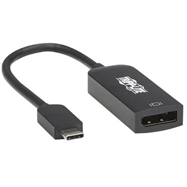Imagem de Tripp Lite Cabo adaptador USB-C para DisplayPort, adaptador de cabo compatível com Thunderbolt 3 USB C para DP (M/F), DisplayPort DP 1.4, 8K UHD, HDR, 6 polegadas (U444-06N-DP8B)