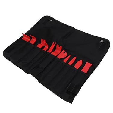 Imagem de Conjunto de ferramentas de remoção de acabamento de carro, removedor de painel de painel inofensivo à prova de arranhões leve interior com bolsa de armazenamento para porta de rádio