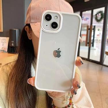 Imagem de Capa transparente à prova de choque para iPhone 13 12 Mini 11 Pro XR X XS Max 8 7 Plus SE 2020 Capa de acrílico macio transparente, branco, para iPhone XR