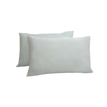 Imagem de Kit 4 Fronhas 50X70Cm 100% Algodão Percal 200Fios Verde Água