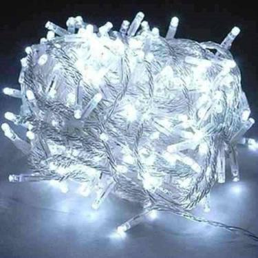Imagem de Pisca De Natal 100 Leds 8 Funções Fio Transparente 10m 110v Ou 220v Pisca Pisca Luz de Natal Luzinha Natalina