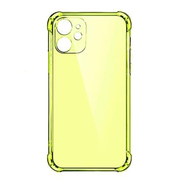 Imagem de Capa de telefone de silicone grossa à prova de choque para iPhone 14 13 12 11 Pro Max X XR Capa de proteção de lente, verde claro, para iPhone 11 Pro