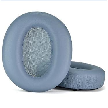 Imagem de MOOKEENONE Protetores de ouvido L+R em couro branco + espuma viscoelástica para Edifier W820NB