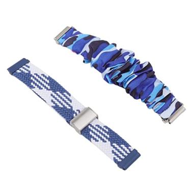 Imagem de Pulseira de Relógio Tecida, Respirável, Estilosa, Ajustável, Substituição, Pulseira de Tecido de Nylon Profissional para Homens e Mulheres para Relojoaria