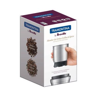 Imagem de Moedor de grãos Tramontina by Breville Coffee & Spice em Aço Inox Fosco 127 V