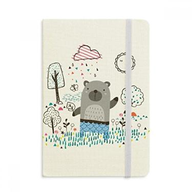 Imagem de Caderno de desenho rinoceronte com desenho de animal, capa dura oficial, diário clássico