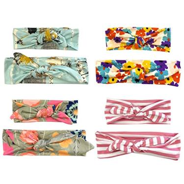 Imagem de Allydrew Faixas de cabelo para mãe e criança combinando (conjunto com 4), quadril, Florals, One Size