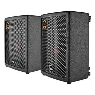 Imagem de Kit 2 Caixas De Som 8 Pol. Ativa + Passiva Fit-140Apc Leacs