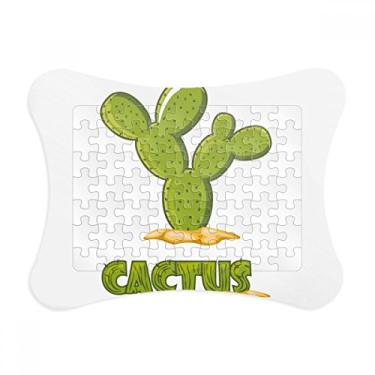Imagem de Cactus Plant Suculentas Vaso Verde Moldura de quebra-cabeça Decoração Decoração Decoração de Imagem